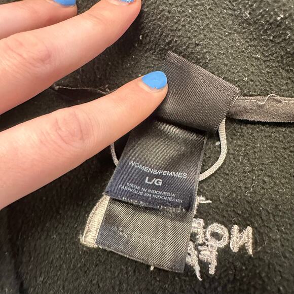 The North Face Black Womens Large Long Sleeve Full Zip Mock Neck Fleece Jacket - Picture 7 of 10